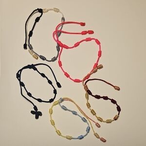 Colorful Knotted Kids Bracelets Set